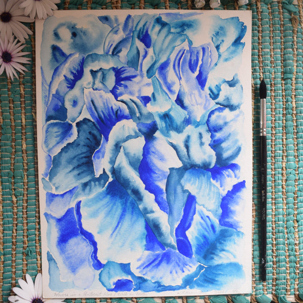Original WAVES IN A PENTECOST ROSE