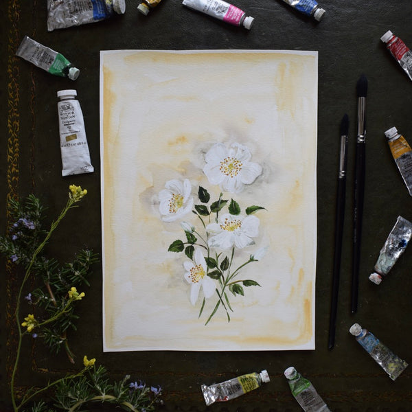 Original DES EGLANTINES, WILD ROSES, ST. THERESE BOUQUET