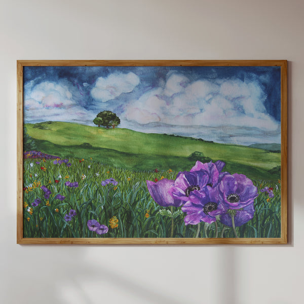 CONSIDER THE LILIES, ANEMONES AT THE MOUNT OF BEATITUDES