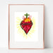 BOTANICAL SACRED HEART AND IMMACULATE HEART, set of two