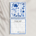 2026 WALL CALENDAR, FLOWERS AND DEVOTIONS, IN BLUE