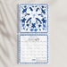2026 WALL CALENDAR, FLOWERS AND DEVOTIONS, IN BLUE