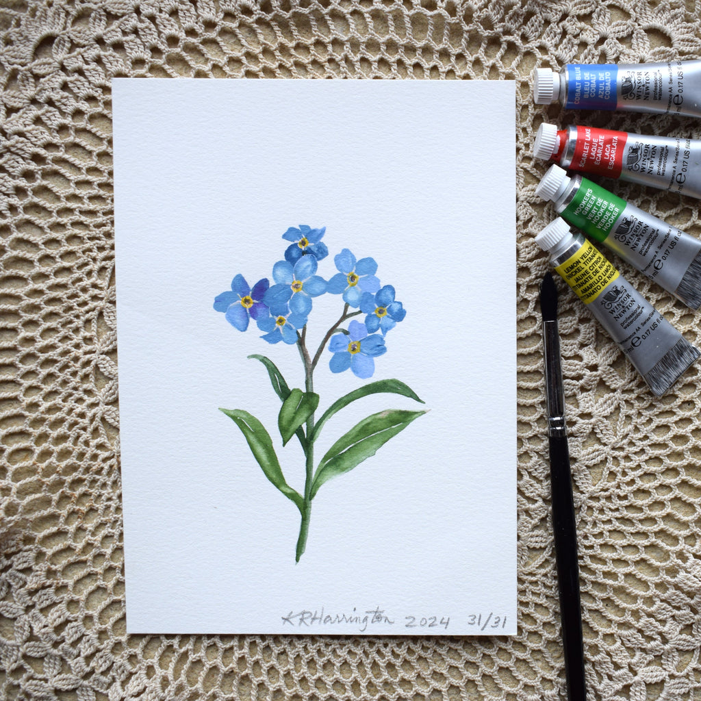 Original FORGET-ME-NOT in the FLOWERS OF MARY COLLECTION