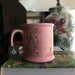 OUR LADY OF GUADALUPE MOTHER CERAMIC MUG, PINK WITH 24CT GOLD DESIGN, 14 OZ